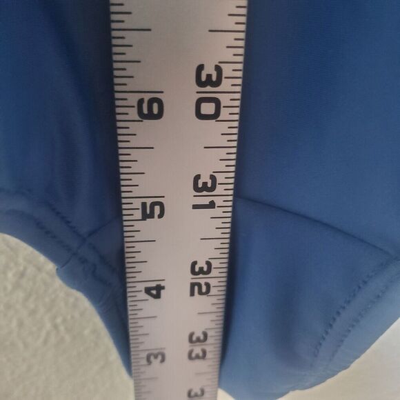 Waterpro Swimwear Women's Swimsuit One Piece Ruched Size 24 Blue Padded Bra - Picture 10 of 13